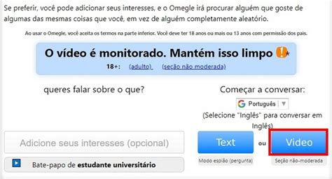 omegle texto|Omegle